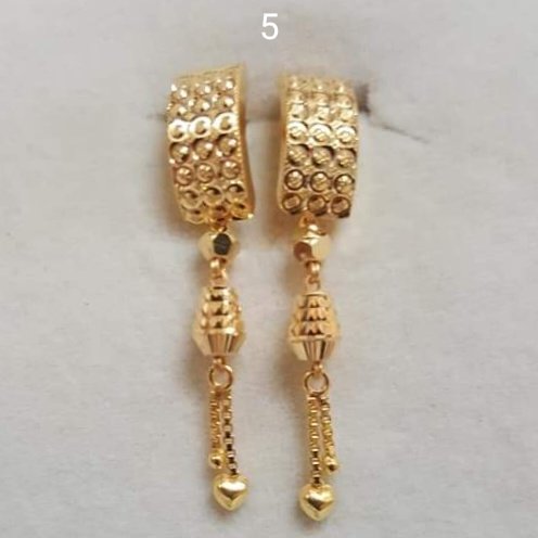 Gold J Tops Stud Earrings Manufacturer, Wholesaler & Supplier | JMP Jewellery | J Tops-005