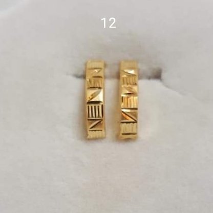 Gold J Tops Stud Earrings Manufacturer, Wholesaler & Supplier | JMP Jewellery | J Tops-012