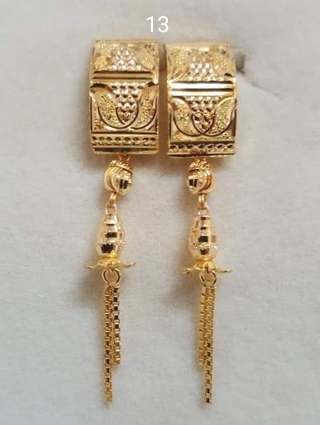 Gold J Tops Stud Earrings Manufacturer, Wholesaler & Supplier | JMP Jewellery | J Tops-013