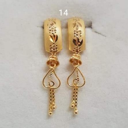 Gold J Tops Stud Earrings Manufacturer, Wholesaler & Supplier | JMP Jewellery | J Tops-014