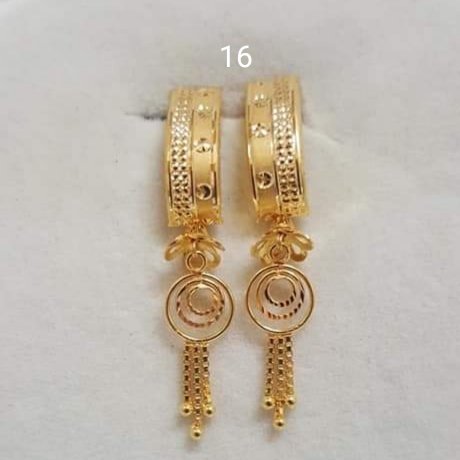Gold J Tops Stud Earrings Manufacturer, Wholesaler & Supplier | JMP Jewellery | J Tops-016