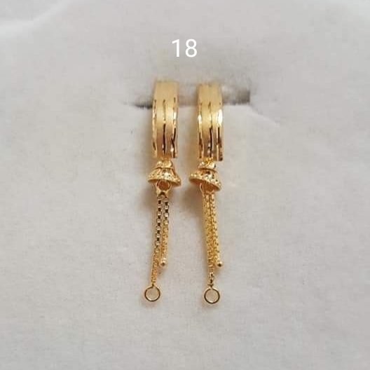 Gold J Tops Stud Earrings Manufacturer, Wholesaler & Supplier | JMP Jewellery | J Tops-018