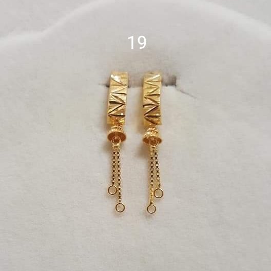 Gold J Tops Stud Earrings Manufacturer, Wholesaler & Supplier | JMP Jewellery | J Tops-019