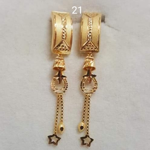Gold J Tops Stud Earrings Manufacturer, Wholesaler & Supplier | JMP Jewellery | J Tops-021