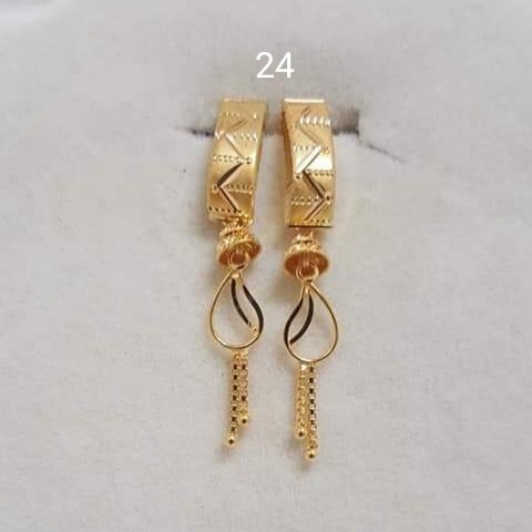 Gold J Tops Stud Earrings Manufacturer, Wholesaler & Supplier | JMP Jewellery | J Tops-024