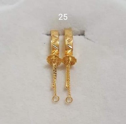 Gold J Tops Stud Earrings Manufacturer, Wholesaler & Supplier | JMP Jewellery | J Tops-025
